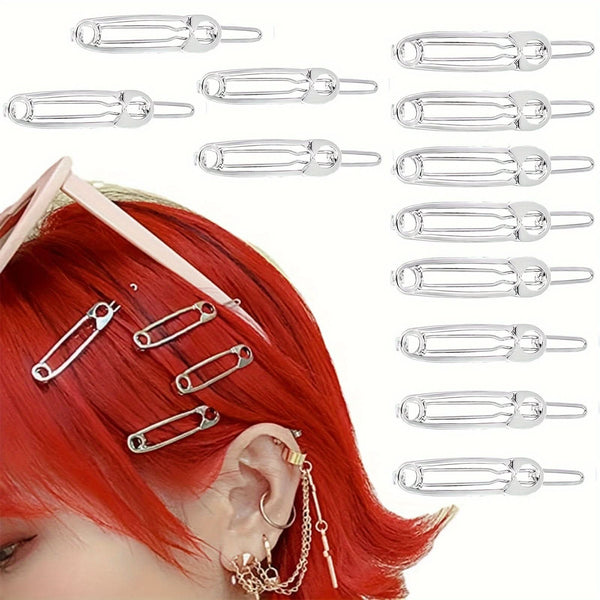 12 Pcs Vintage Gothic Y2K Hair Clips Set