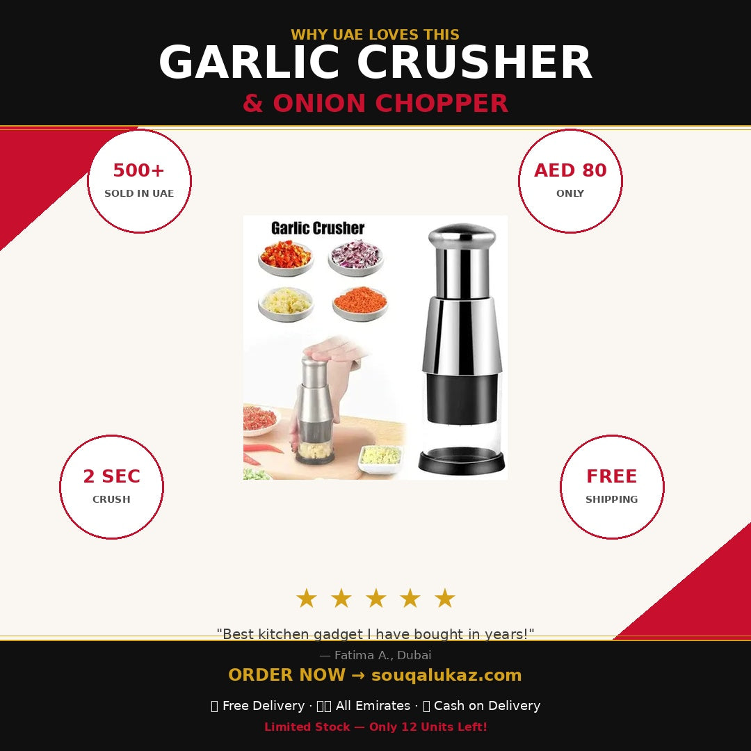 Garlic Crusher Onion Chopper FREE SHIPPING ALL OVER UAE