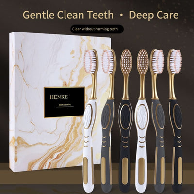 6-Pack Soft Bristle Manual Toothbrush Set