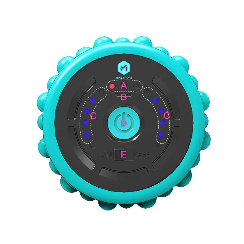 High-Intensity Electric Foam Roller – 4-Speed Vibrating Muscle Massager | رولر الفوم الكهربائي عالي الكثافة – جهاز مساج العضلات بـ ٤ سرعات اهتزاز